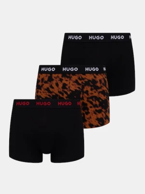 HUGO bokserki męskie bawełniane z elastanem 3-pack