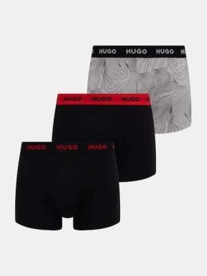 HUGO bokserki męskie bawełniane z elastanem 3-pack