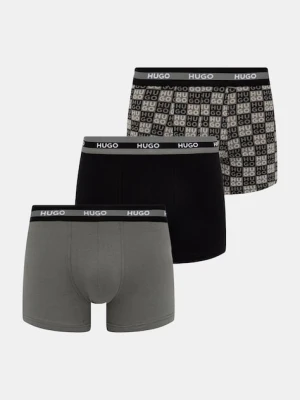 HUGO bokserki męskie z bawełną TRUNK TR PLANET DES 3-pack