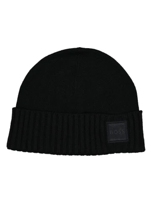 Hugo Boss Czapka beanie "Akaio" w kolorze czarnym rozmiar: onesize