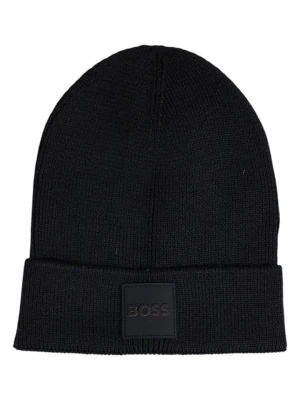 Hugo Boss Czapka beanie w kolorze czarnym rozmiar: onesize