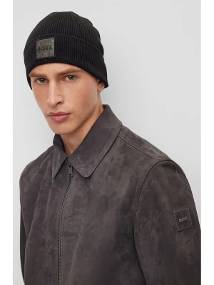 Hugo Boss Czapka beanie w kolorze czarnym rozmiar: onesize