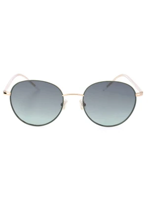 Hugo Boss Damskie okulary przeciwsłoneczne w kolorze zielono-błękitno-złotym rozmiar: 53