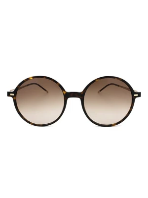 Hugo Boss Damskie okulary przeciwsłoneczne w kolorze złoto-brązowym rozmiar: 55