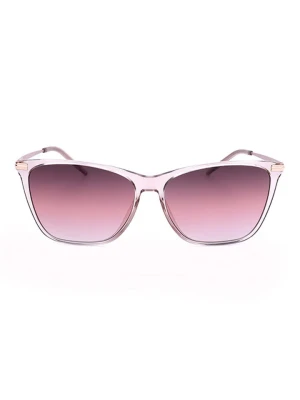 Hugo Boss Damskie okulary przeciwsłoneczne w kolorze złoto-jasnoróżowym rozmiar: 58