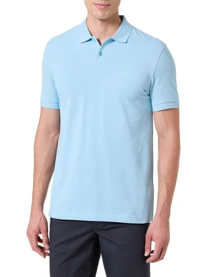 Hugo Boss Fashion Koszulka polo w kolorze błękitnym rozmiar: S