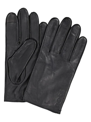Hugo Boss Fashion Skórzane rękawiczki w kolorze czarnym rozmiar: 8