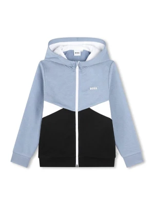 Hugo Boss Kids Bluza w kolorze błękitno-czarnym rozmiar: 164