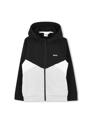Hugo Boss Kids Bluza w kolorze czarno-szarym rozmiar: 140