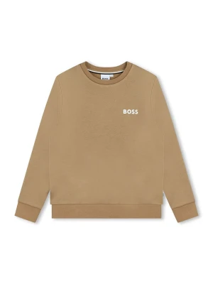 Hugo Boss Kids Bluza w kolorze jasnobrązowym rozmiar: 140