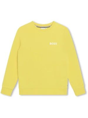 Hugo Boss Kids Bluza w kolorze żółtym rozmiar: 164