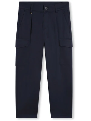 Hugo Boss Kids Bojówki w kolorze granatowym rozmiar: 164