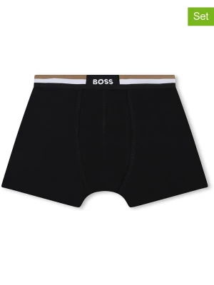 Hugo Boss Kids Bokserki (2 pary) w kolorze czarno-beżowym rozmiar: 176