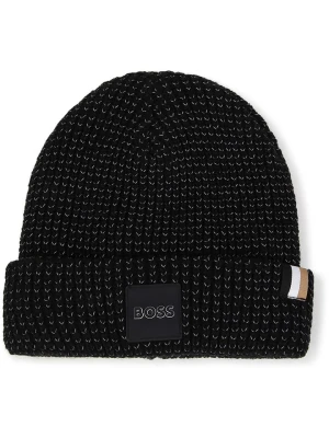 Hugo Boss Kids Czapka beanie w kolorze czarnym rozmiar: 52-54 cm