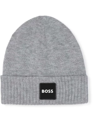 Hugo Boss Kids Czapka beanie w kolorze szarym rozmiar: 56-58 cm