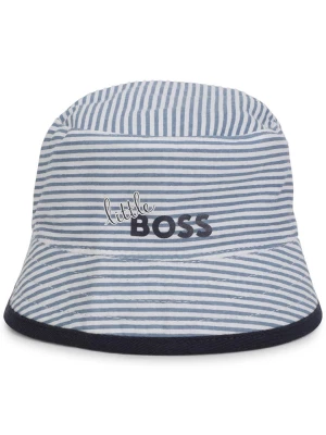 Hugo Boss Kids Kapelusz w kolorze błękitno-białym rozmiar: 42 cm
