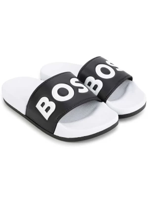 Hugo Boss Kids Klapki w kolorze czarno-białym rozmiar: 38