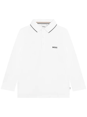 Hugo Boss Kids Koszulka polo w kolorze białym rozmiar: 158