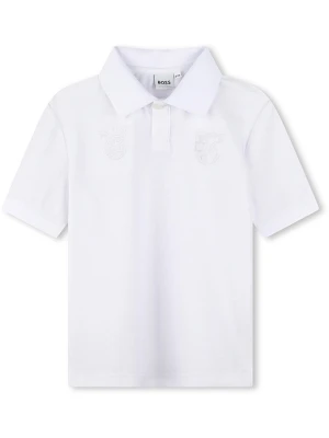 Hugo Boss Kids Koszulka polo w kolorze białym rozmiar: 140