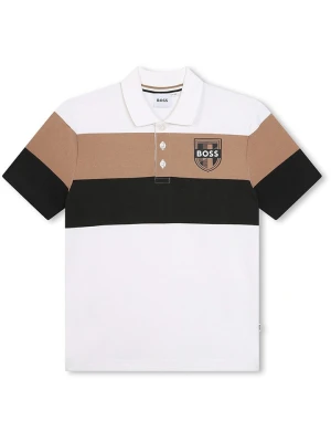 Hugo Boss Kids Koszulka polo w kolorze białym rozmiar: 176