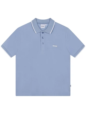 Hugo Boss Kids Koszulka polo w kolorze błękitnym rozmiar: 164