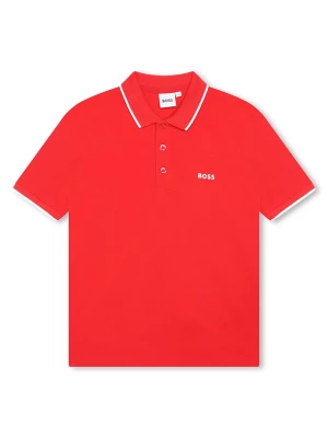 Hugo Boss Kids Koszulka polo w kolorze czerwonym rozmiar: 128