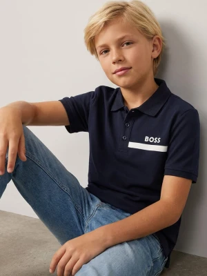 Hugo Boss Kids Koszulka polo w kolorze granatowym rozmiar: 176