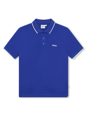 Hugo Boss Kids Koszulka polo w kolorze niebieskim rozmiar: 158