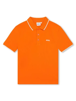 Hugo Boss Kids Koszulka polo w kolorze pomarańczowym rozmiar: 110