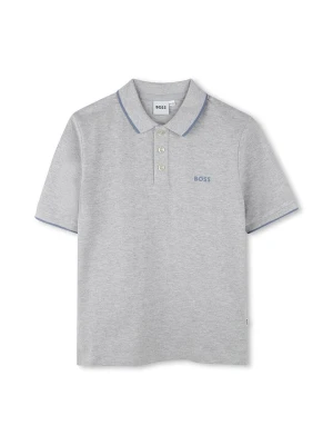 Hugo Boss Kids Koszulka polo w kolorze szarym rozmiar: 128