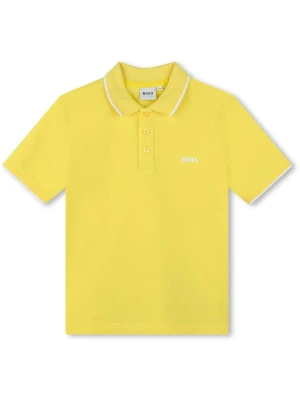 Hugo Boss Kids Koszulka polo w kolorze żółtym rozmiar: 152