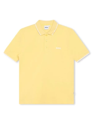 Hugo Boss Kids Koszulka polo w kolorze żółtym rozmiar: 152