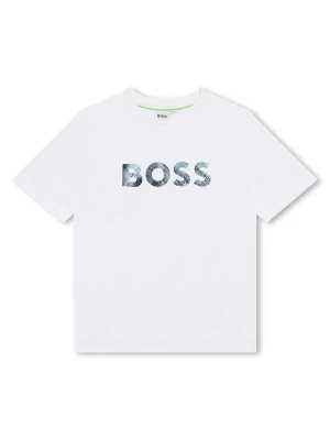 Hugo Boss Kids Koszulka w kolorze białym rozmiar: 140