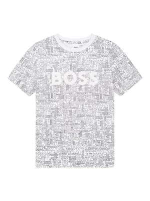 Hugo Boss Kids Koszulka w kolorze białym rozmiar: 176