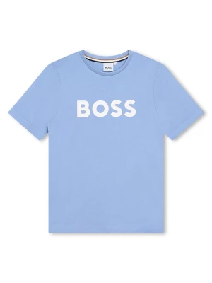 Hugo Boss Kids Koszulka w kolorze błękitnym rozmiar: 140
