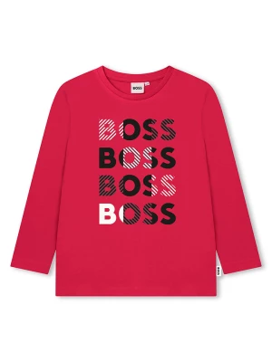 Hugo Boss Kids Koszulka w kolorze czerwonym rozmiar: 140
