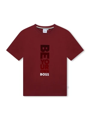 Hugo Boss Kids Koszulka w kolorze czerwonym rozmiar: 110
