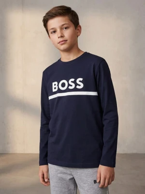 Hugo Boss Kids Koszulka w kolorze granatowym rozmiar: 176