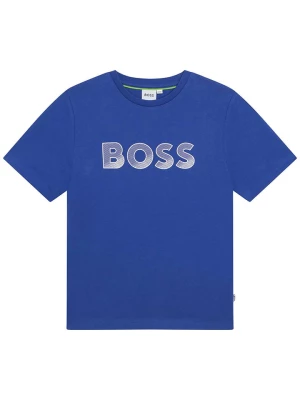 Hugo Boss Kids Koszulka w kolorze niebieskim rozmiar: 164