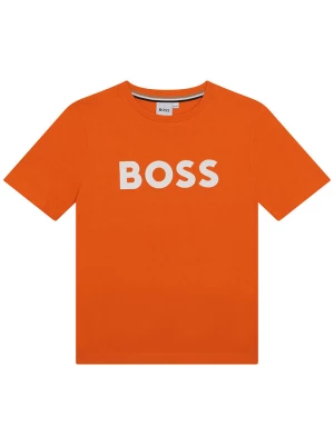 Hugo Boss Kids Koszulka w kolorze pomarańczowym rozmiar: 158