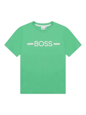 Hugo Boss Kids Koszulka w kolorze zielonym rozmiar: 176