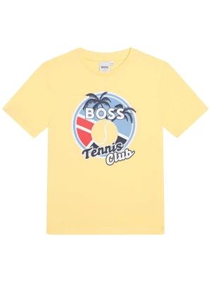Hugo Boss Kids Koszulka w kolorze żółtym rozmiar: 164