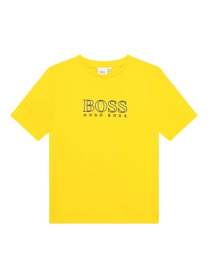 Hugo Boss Kids Koszulka w kolorze żółtym rozmiar: 176
