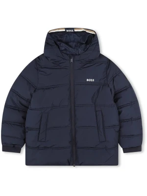 Hugo Boss Kids Kurtka pikowana w kolorze granatowym rozmiar: 140