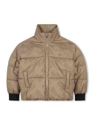 Hugo Boss Kids Kurtka pikowana w kolorze jasnobrązowym rozmiar: 176