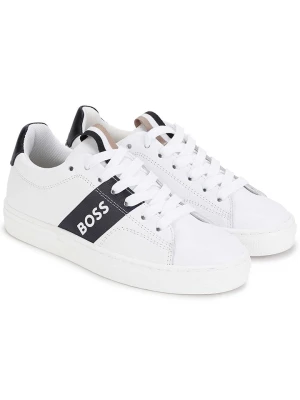 Hugo Boss Kids Skórzane sneakersy w kolorze białym rozmiar: 38