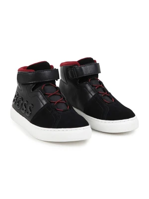 Hugo Boss Kids Skórzane sneakersy w kolorze czarnym rozmiar: 39
