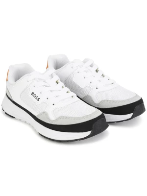 Hugo Boss Kids Sneakersy w kolorze szaro-pomarańczowo-białym rozmiar: 36