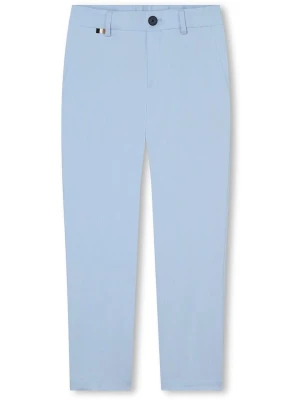 Hugo Boss Kids Spodnie chino w kolorze błękitnym rozmiar: 152
