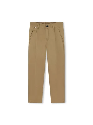 Hugo Boss Kids Spodnie chino w kolorze jasnobrązowym rozmiar: 152